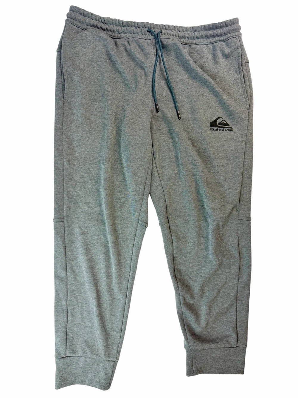 Quiksilver Men's Light Gray Drawstring Jogger Sweatpants